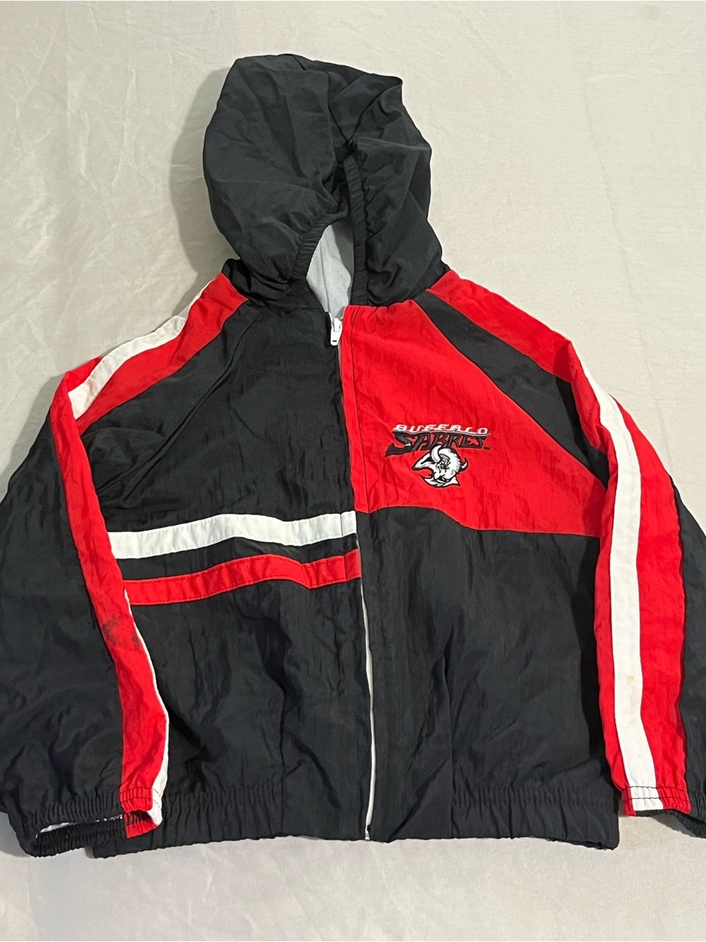 Vintage NHL Buffalo Sabres Windbreaker Jacket Size 4T